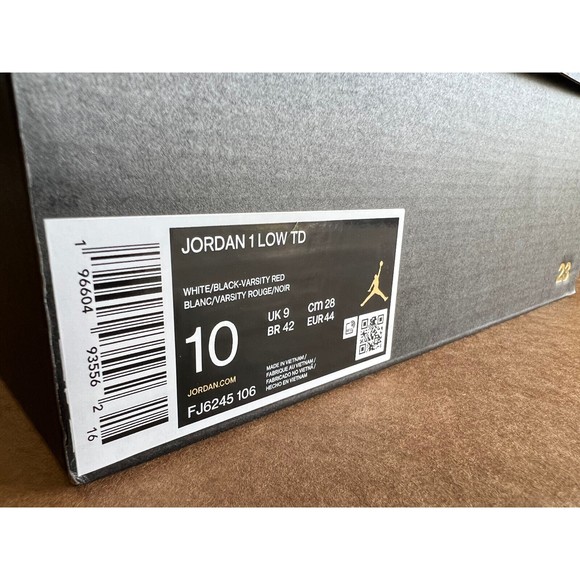 All Sizes - Air Jordan 1 Low TD Vapor Lost & Found Chicago 2023 Football Cleats - Picture 10 of 10